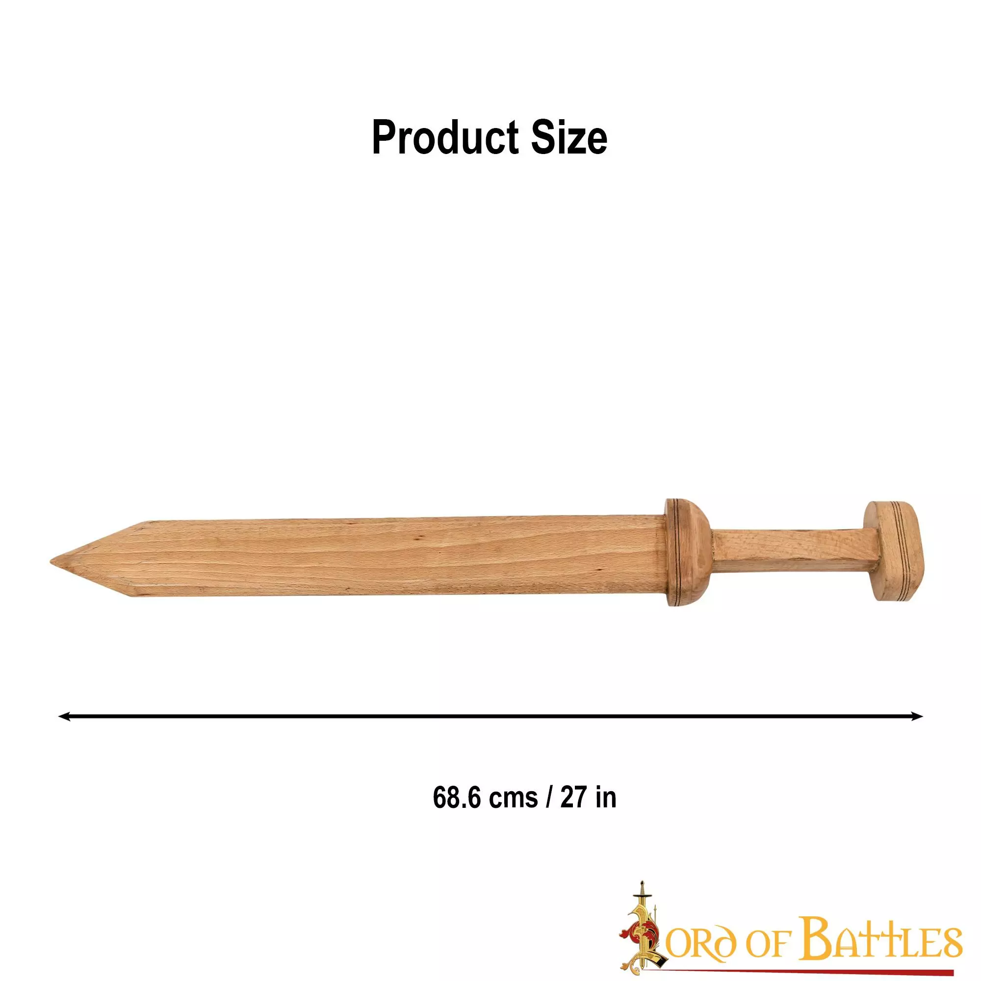 Gladius Romano Espada Artesanal De Madera Con Diseño Histórico 5 Gladius Romano Espada Artesanal De Madera Con Diseño Histórico - Imagen 3