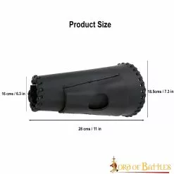 Brazales Medievales De Cuero Auténtico Con Lazo Para Cuchillos -Armadura Ventas 3 83