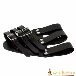 Tri Buckle Rana Espada En ángulo Auténtica Marroquinería -Armadura Ventas 3 95 1
