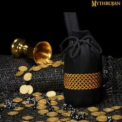 Mythrojan Bolsa De Lana Bordada Con Cordón Para Cinturón: Medieval Vikingo Celta Bolsa Accesorios De Disfraces Monedero, 8 "× 6.5" 12 Mythrojan Bolsa De Lana Bordada Con Cordón Para Cinturón: Medieval Vikingo Celta Bolsa Accesorios De Disfraces Monedero, 8 "× 6.5" -Armadura Ventas 3 DSC06501 1