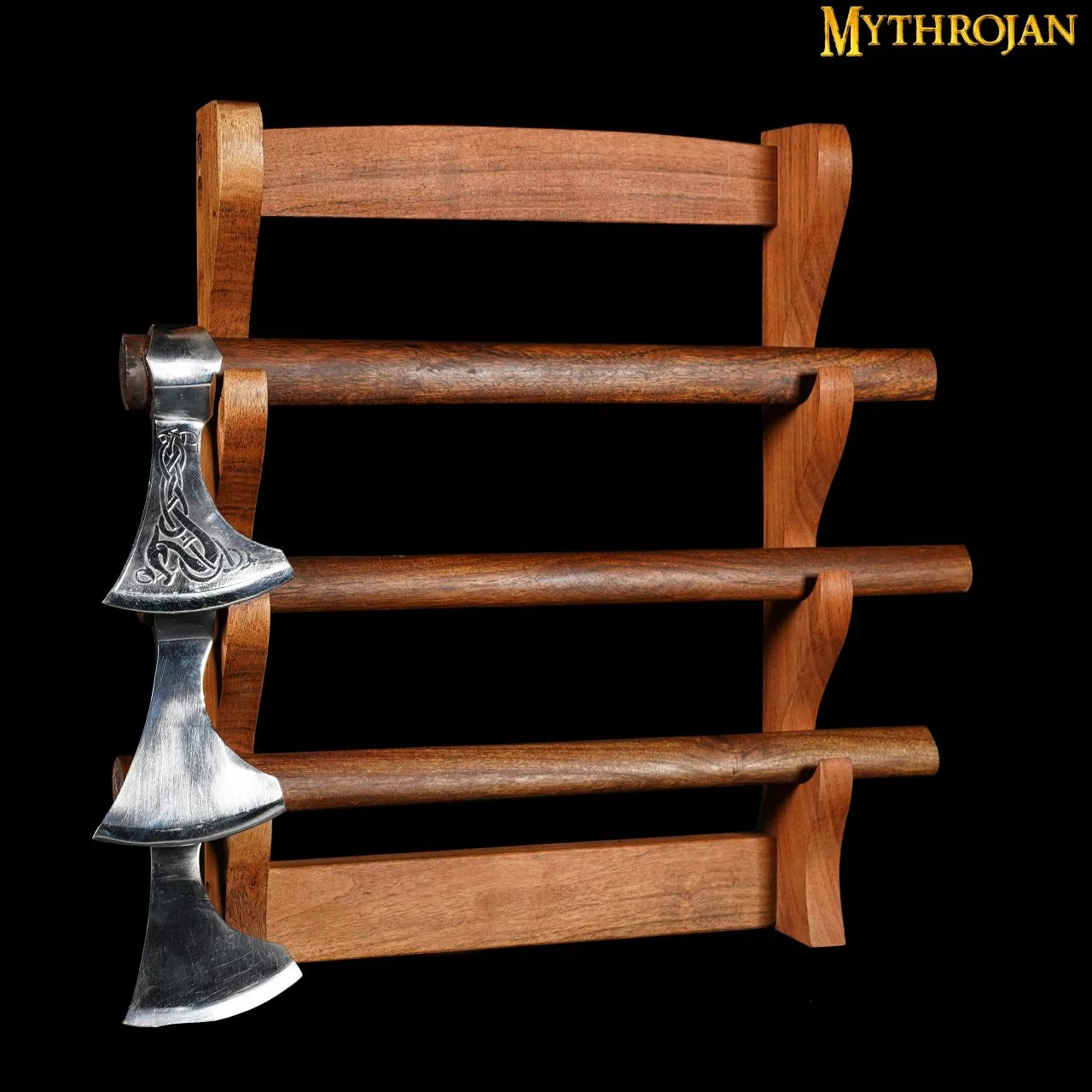 Mythrojan De Madera Maciza De Tres Niveles Espada Medieval De Pared Espada Samurai Expositor De Espada Katana Espada De Gladiador Expositor De Pared Espada De Cruzado Soporte De Cuchillo Para Mostrar - Soporte De Tres Niveles 4 Mythrojan De Madera Maciza De Tres Niveles Espada Medieval De Pared Espada Samurai Expositor De Espada Katana Espada De Gladiador Expositor De Pared Espada De Cruzado Soporte De Cuchillo Para Mostrar - Soporte De Tres Niveles - Imagen 2