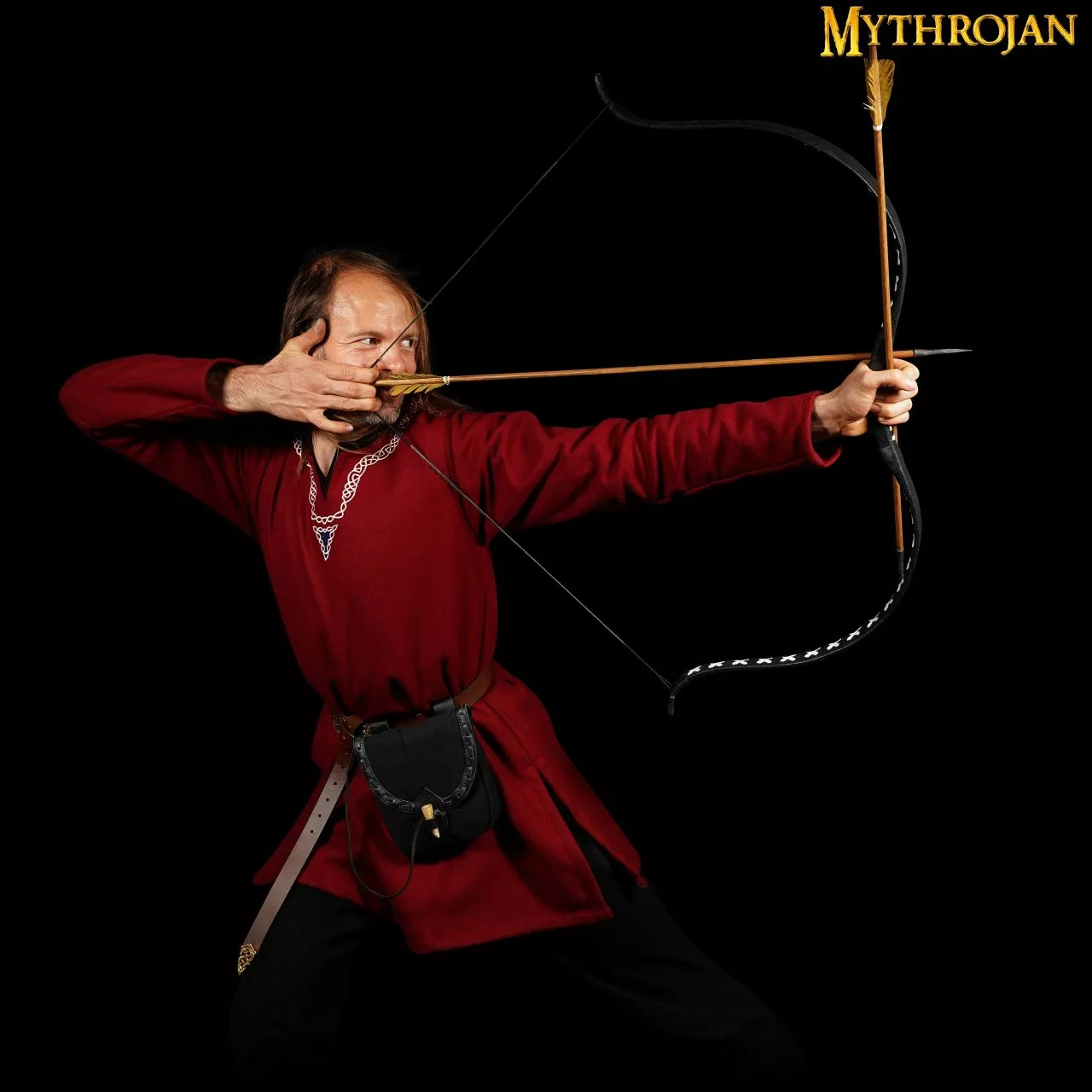 Riñonera Mythrojan "The Adventurer's" Con Cierre De Cuerno, Ideal Para Representaciones LARP SCA Y Ferias Ren, Cuero De Plena Flor Y Lienzo Tejido A Mano, 8"×7". 5 Riñonera Mythrojan "The Adventurer's" Con Cierre De Cuerno, Ideal Para Representaciones LARP SCA Y Ferias Ren, Cuero De Plena Flor Y Lienzo Tejido A Mano, 8"×7". - Imagen 3