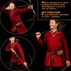 Mythrojan Cinturón De Cuero Medieval Hecho A Mano Bolsa Para Eventos De Fin De Semana Y Festivales - Marrón -Armadura Ventas 3 IMG 20211020 182011 3 Copie