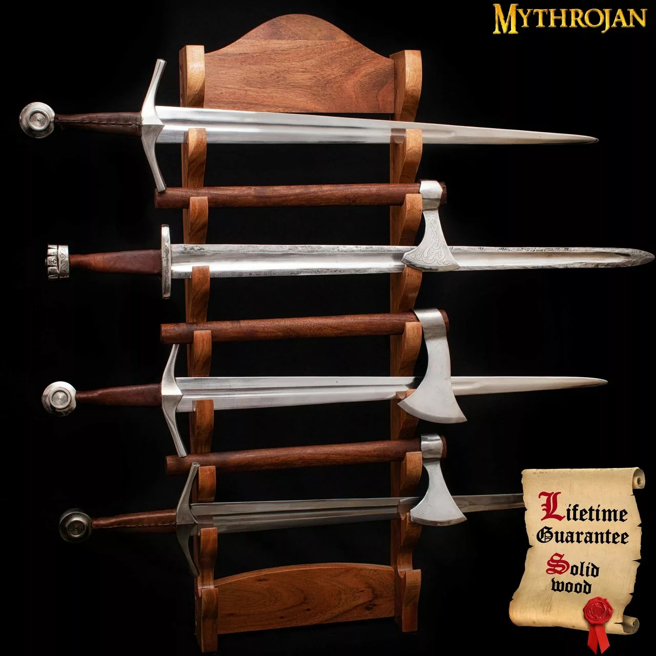 Soporte De Madera Para Espadas Mythrojan De 8 Niveles 4 Soporte De Madera Para Espadas Mythrojan De 8 Niveles - Imagen 2