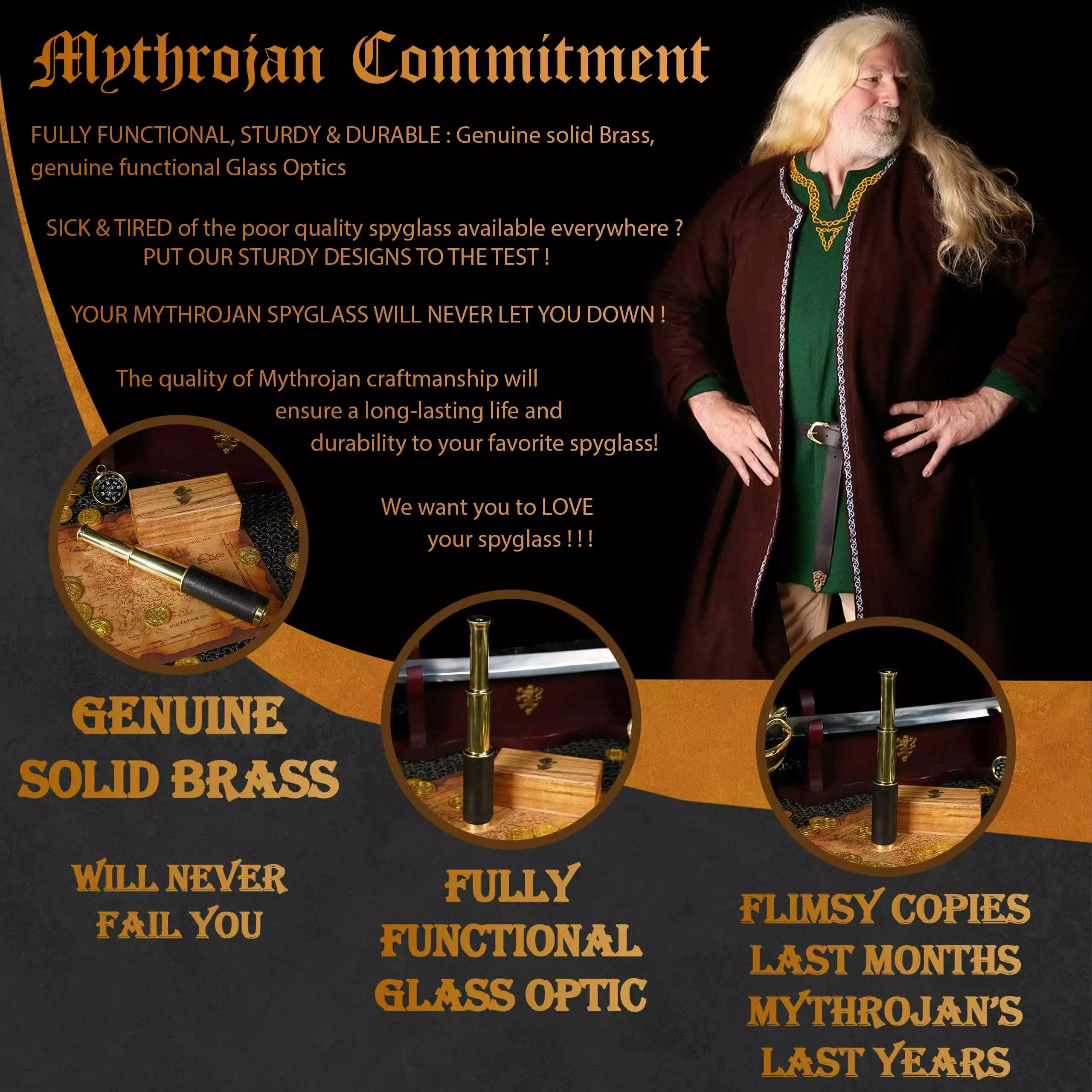 Mythrojan Mini Catalejo Pirata Telescopio De Latón Colapsable Telescopio De Mano Con Caja De Madera Pequeño Telescopio Vintage Pirata Decore Telescopio Decorativo De Latón 6 7 Mythrojan Mini Catalejo Pirata Telescopio De Latón Colapsable Telescopio De Mano Con Caja De Madera Pequeño Telescopio Vintage Pirata Decore Telescopio Decorativo De Latón 6 - Imagen 5