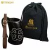 Mythrojan Viking Drinking Tankard Con Hebilla Medieval Correa De Cuero Taza De Vino Cerveza Hidromiel 600 ML - Acabado Pulido 1 Mythrojan Viking Drinking Tankard Con Hebilla Medieval Correa De Cuero Taza De Vino Cerveza Hidromiel 600 ML - Acabado Pulido -Armadura Ventas 300210