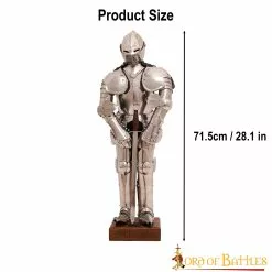 Mini Armadura Completa Decorativa De Acero Inoxidable Duque De Borgoña -Armadura Ventas 3403ss22