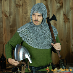 Cofia De Cota De Malla Alternancia De Anillas Redondas De Aluminio Cúpula Remachada -Armadura Ventas 361NL 2