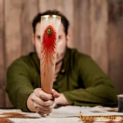 Cuerno Para Beber Con Dibujos Brillantes Hecho A Mano Con Auténtico Cuerno De Buey 13 Cuerno Para Beber Con Dibujos Brillantes Hecho A Mano Con Auténtico Cuerno De Buey -Armadura Ventas 4 106