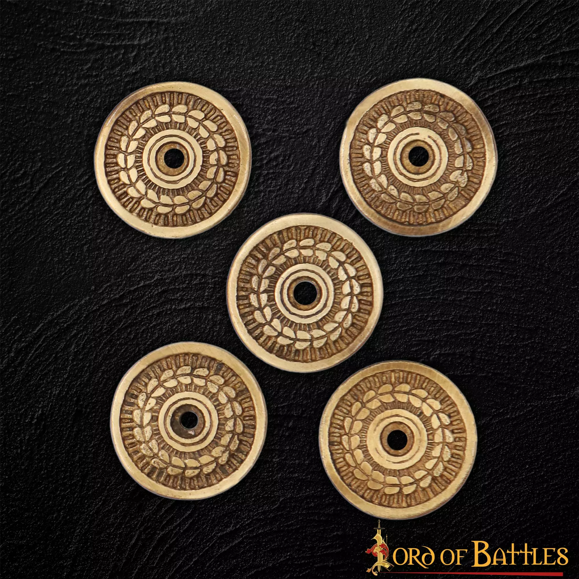 Coronas De Latón Macizo Puro Juego De 5 Adornos Accesorio Para Cuero Y Ropa 7 Coronas De Latón Macizo Puro Juego De 5 Adornos Accesorio Para Cuero Y Ropa - Imagen 5