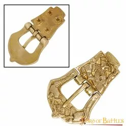 Hebilla De Cinturón Vikinga Diseño Celta Latón Puro Accesorio Para Cinturón -Armadura Ventas 4 173 1