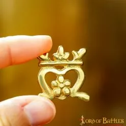 Juego De 5 Soportes De Cuero De Latón Macizo The Crown Accesorio Funcional -Armadura Ventas 4 198