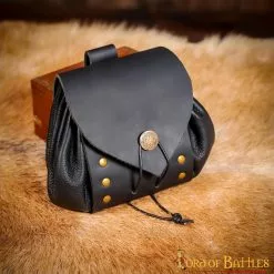 Riñonera Medieval De Cuero Con Botón De Latón Antiguo -Armadura Ventas 4 2