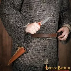 Auténtico Cuchillo Vikingo Con Funda De Cuero Auténtico -Armadura Ventas 4 208