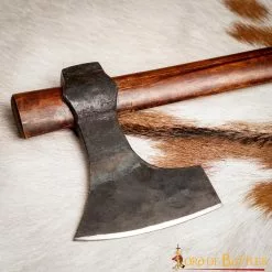 Hacha Vikinga Con Cabeza De Acero Al Carbono Forjada A Mano -Armadura Ventas 4 212