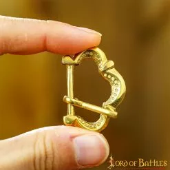 Hebilla De Cinturón Medieval Pequeña De Latón Puro Juego Funcional De 5 -Armadura Ventas 4 217