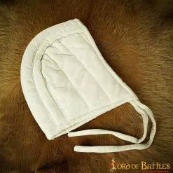 Medieval Acolchado Acolchado Arming Cap Hecho A Mano De Lona De Algodón -Armadura Ventas 4 257