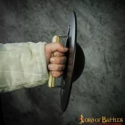Esgrima Medieval Buckler Ennegrecido Escudo De Acero Funcional 13 Esgrima Medieval Buckler Ennegrecido Escudo De Acero Funcional -Armadura Ventas 4 264