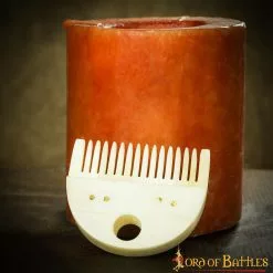 Peine Medieval Germánico Para Barba Accesorio Artesanal De Hueso Auténtico -Armadura Ventas 4 285