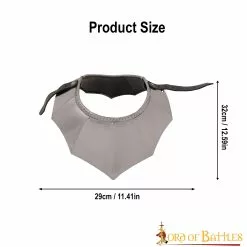Gorget De Caballero Gótico Con Bordes Estriados Y Diseño De Cuerda Calibre 16 -Armadura Ventas 4 295