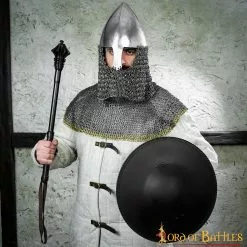 Broquel Medieval De Acero Ennegrecido Escudo De Acero Funcional 13 Broquel Medieval De Acero Ennegrecido Escudo De Acero Funcional -Armadura Ventas 4 297