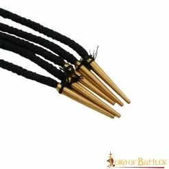 Aiglets Medievales De Latón Puro Tejido Cuerdas Negras Accesorio Ideal Para Ropa -Armadura Ventas 4 59 1