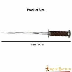 Daga Medieval Rondell Con Vaina De Cuero Auténtico 10 Daga Medieval Rondell Con Vaina De Cuero Auténtico -Armadura Ventas 4 7 1