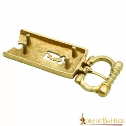 Hebilla Medieval De Cardo Cerrada Accesorio Para Cinturón De Latón Macizo Puro -Armadura Ventas 4 82 1