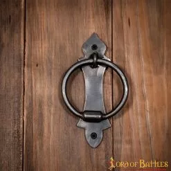 Aldaba Funcional Medieval De Hierro Forjada A Mano Accesorio Vintage -Armadura Ventas 4 82
