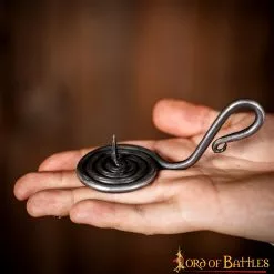 Portavelas Medieval De Hierro Forjado A Mano Accesorio Totalmente Funcional -Armadura Ventas 4 83