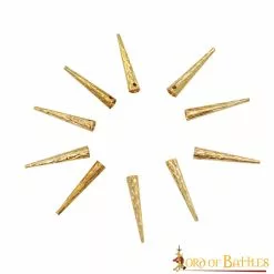 Juego De 10 Bengalas Medievales De Latón Macizo Con Adornos -Armadura Ventas 4 85