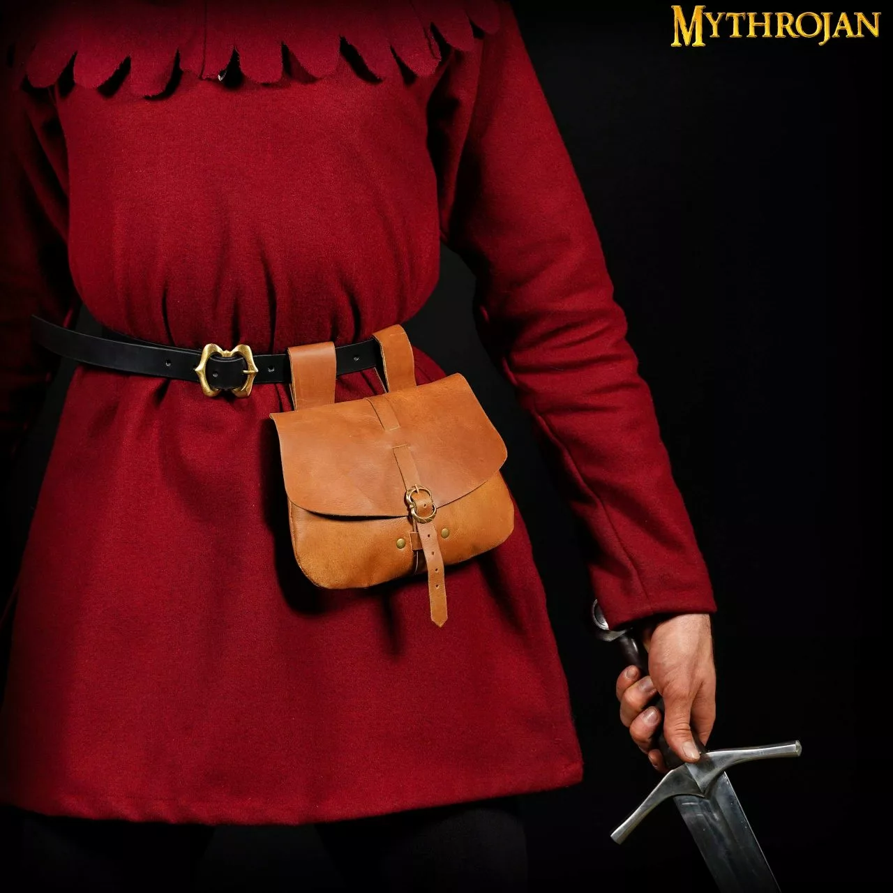 Mythrojan Bolsa De Cuero Medieval, Ideal Para SCA LARP Recreación Y Ren Feria, Cuero De Grano Completo, 6.2 "× 7" 4 Mythrojan Bolsa De Cuero Medieval, Ideal Para SCA LARP Recreación Y Ren Feria, Cuero De Grano Completo, 6.2 "× 7" - Imagen 2