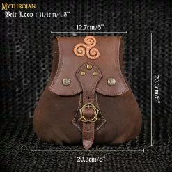 MYTHROJAN "STALWART WARRIOR" BOLSA DE CUERO Para LARP, Cosplay Medieval SCA Marrón, 8"×8 11 MYTHROJAN "STALWART WARRIOR" BOLSA DE CUERO Para LARP, Cosplay Medieval SCA Marrón, 8"×8 -Armadura Ventas 4 DSC01119 Size 1 1