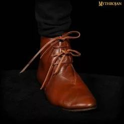 Mythrojan XII Al Siglo XV Zapatos Medievales De Cuero, Ideal Para SCA LARP Reenactment Ren Eventos Medievales Justas, Cuero De Grano Completo, Marrón 10 Mythrojan XII Al Siglo XV Zapatos Medievales De Cuero, Ideal Para SCA LARP Reenactment Ren Eventos Medievales Justas, Cuero De Grano Completo, Marrón -Armadura Ventas 4 DSC03154