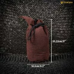 Mythrojan Bolsa Con Cordón Para Cinturón Accesorios Para Disfraces Renacimiento Bolsa Para Joyas -Armadura Ventas 4 DSC08256