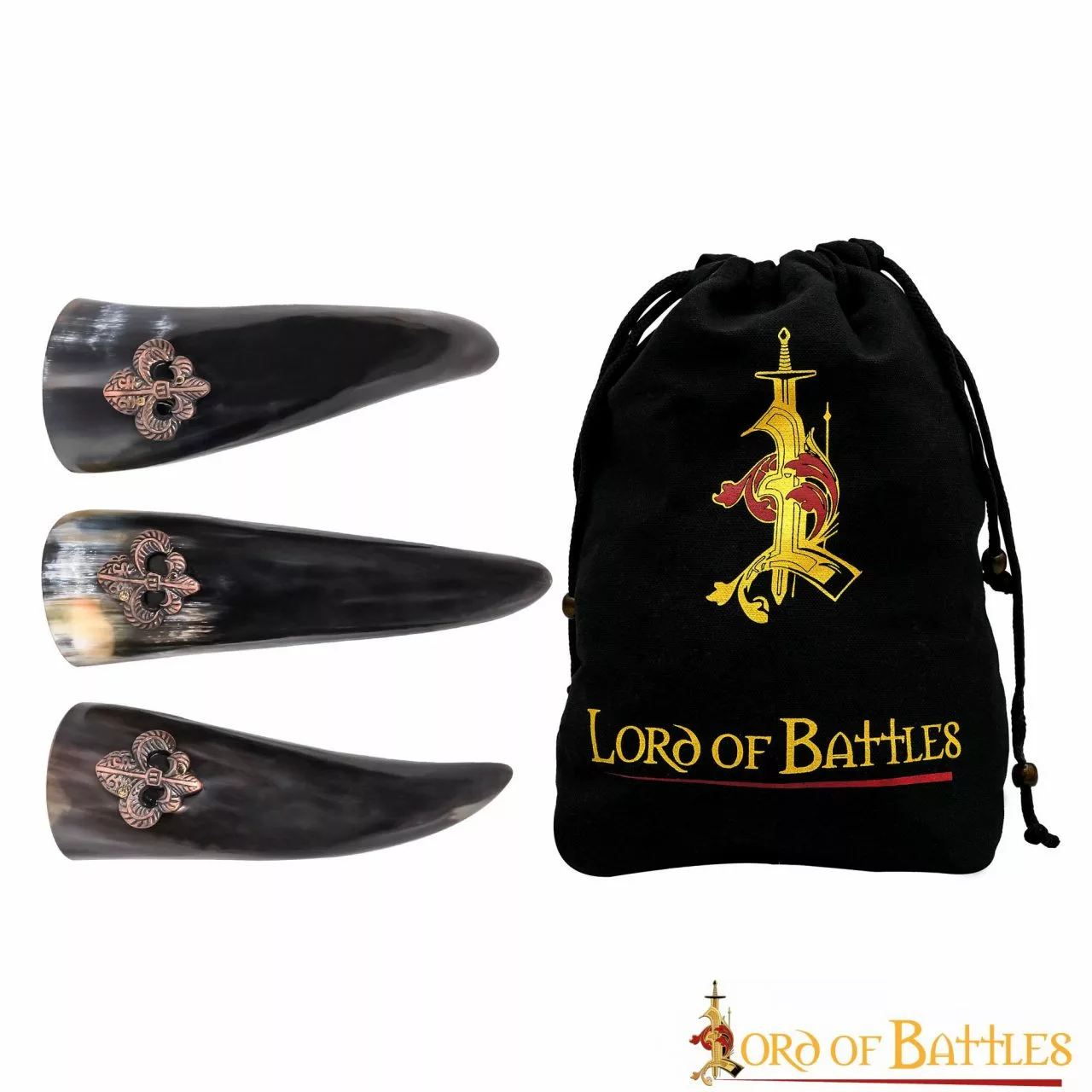 Juego De 3 Cuernos Para Beber Flor De Lis Hechos A Mano En Auténtico Cuerno De Buey 3 Juego De 3 Cuernos Para Beber Flor De Lis Hechos A Mano En Auténtico Cuerno De Buey