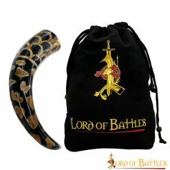 Cuerno Medieval Vikingo Para Beber Con Diseño Quemado Hecho A Mano Cuerno De Buey Auténtico