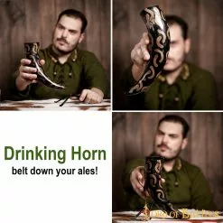 El Cuerno Para Beber Charred Crescents Hecho A Mano Con Auténtico Cuerno De Buey 12 El Cuerno Para Beber Charred Crescents Hecho A Mano Con Auténtico Cuerno De Buey -Armadura Ventas 4219 pattern 2