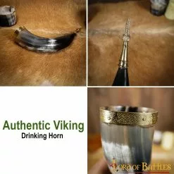 Cuerno Medieval Vikingo Para Beber Con Accesorios De Latón Cuerno De Buey Auténtico Hecho A Mano 12 Cuerno Medieval Vikingo Para Beber Con Accesorios De Latón Cuerno De Buey Auténtico Hecho A Mano -Armadura Ventas 4230 pattern 2
