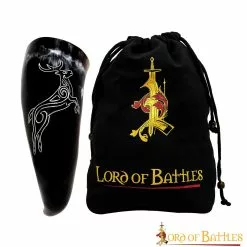 Cuerno Para Beber Roebuck Grabado A Mano Cuerno De Buey Auténtico