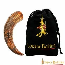 Cuerno Medieval Vikingo Para Beber Con Especificaciones Grabadas Cuerno De Buey Auténtico Hecho A Mano
