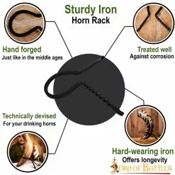 Bebedero De Hierro Forjado A Mano Accesorio Medieval Rústico 11 Bebedero De Hierro Forjado A Mano Accesorio Medieval Rústico -Armadura Ventas 4293 pattern1