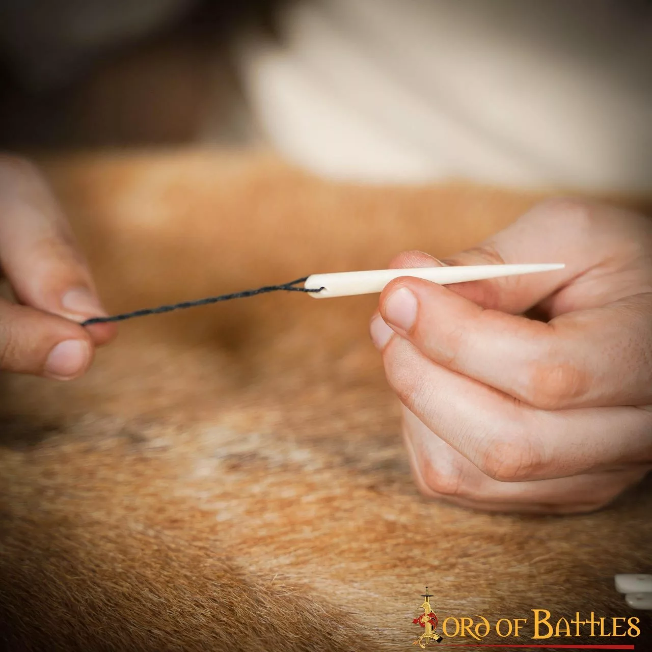 Juego De 5 Agujas De Hueso Vikingas Accesorio De Hueso Funcional Genuino 7 Juego De 5 Agujas De Hueso Vikingas Accesorio De Hueso Funcional Genuino - Imagen 5