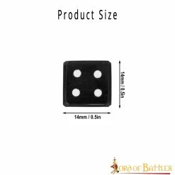 Juego De 6 Dados Medievales Vikingos De Cuerno Con Incrustaciones Accesorio De Cuerno Auténtico -Armadura Ventas 4406 03 scaled 1