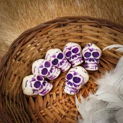 Juego De Seis Mini Calaveras Decorativas -Armadura Ventas 4407 6pcs 4