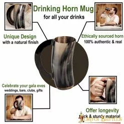 Taza De Cerveza Medieval Vikinga Hecha A Mano Con Auténtico Cuerno De Buey 11 Taza De Cerveza Medieval Vikinga Hecha A Mano Con Auténtico Cuerno De Buey -Armadura Ventas 4432 pattern1