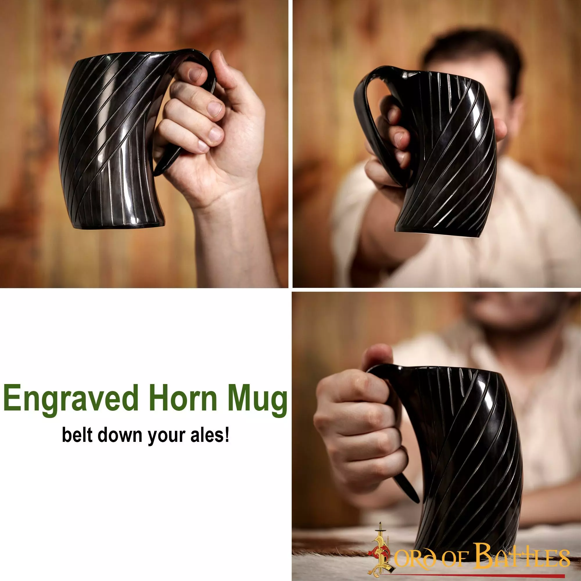 Taza De Cerveza Medieval Vikinga Hecha A Mano Con Auténtico Cuerno De Buey 7 Taza De Cerveza Medieval Vikinga Hecha A Mano Con Auténtico Cuerno De Buey - Imagen 5
