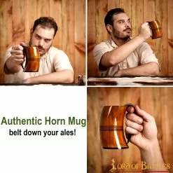 Taza De Cerveza Medieval Vikinga Hecha A Mano Con Auténtico Cuerno De Buey 12 Taza De Cerveza Medieval Vikinga Hecha A Mano Con Auténtico Cuerno De Buey -Armadura Ventas 4445 pattern 2