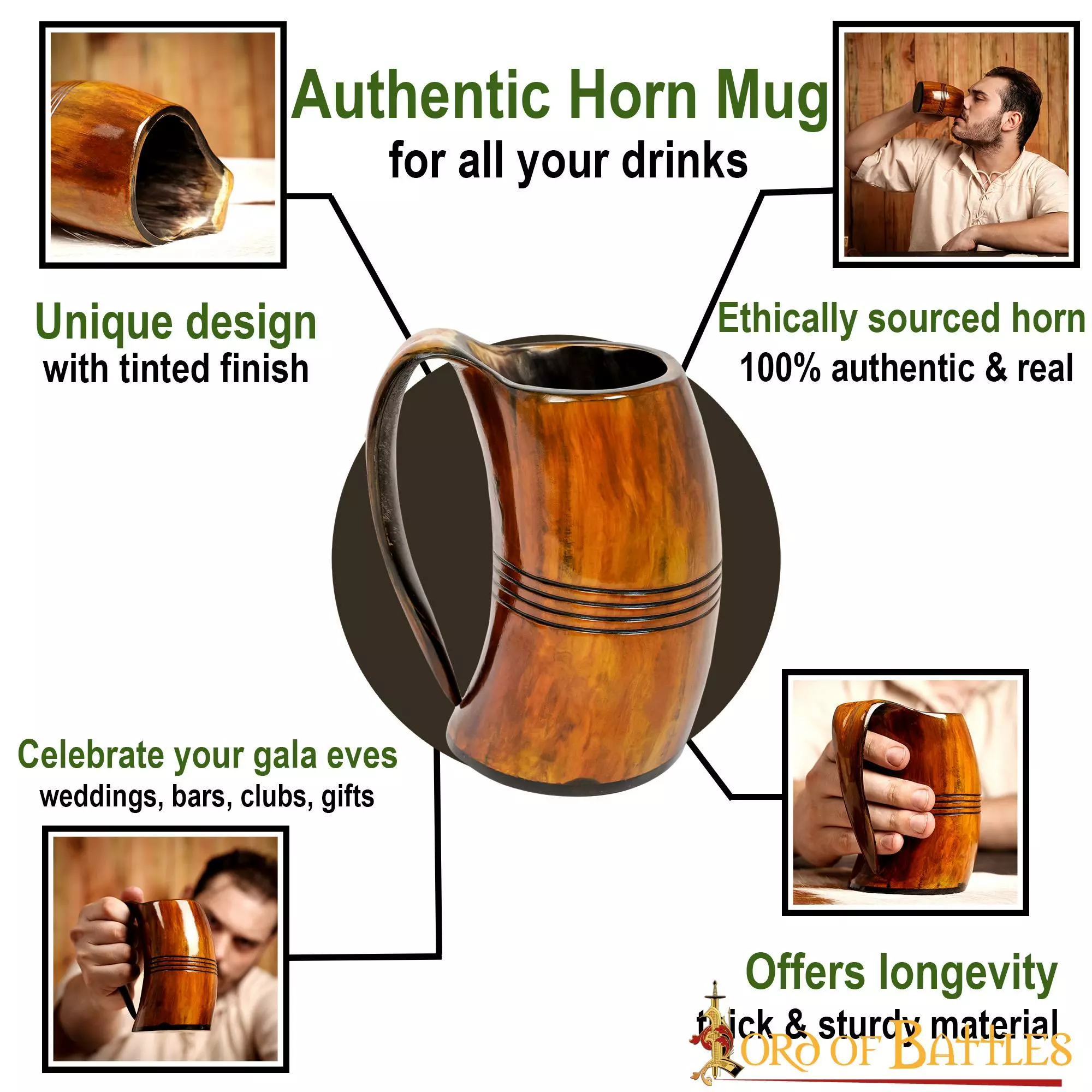 Taza De Cerveza Medieval Vikinga Hecha A Mano Con Auténtico Cuerno De Buey 6 Taza De Cerveza Medieval Vikinga Hecha A Mano Con Auténtico Cuerno De Buey - Imagen 4