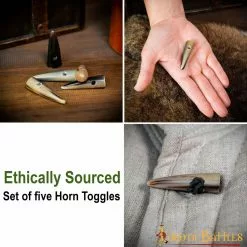 Juego De 5 Tobilleras De Cuerno De Buey Auténtico Hechas A Mano -Armadura Ventas 4602 5pcs pattern 2